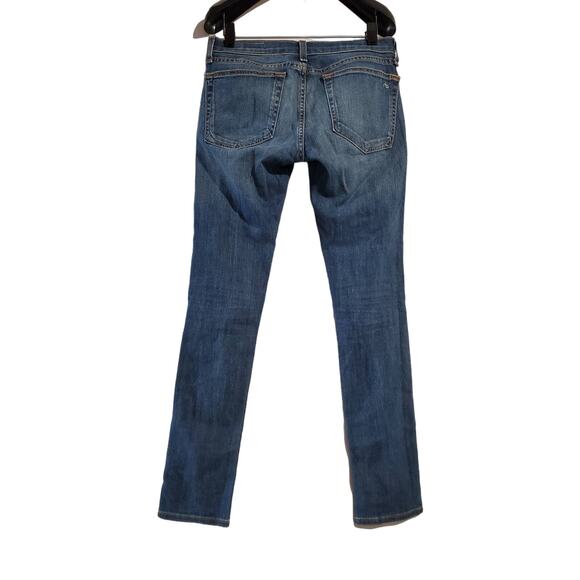Rag & Bone Dre Distressed & Repaired Ada Brigade Boyfriend Jean Womens 25 Blue - Picture 2 of 12